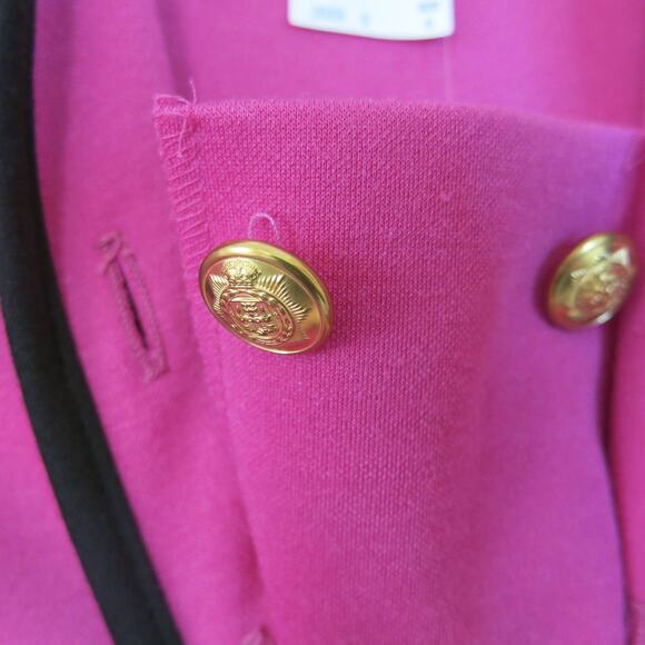 VINTAGE 90s LESLIE FAY DRESSES PETITE Suit Skirt Jacket Size 6 Women Pink/Black - Picture 4 of 10